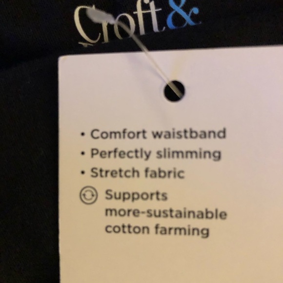 CROFT & BARROW Bermuda Shorts Size 4 Regular Black Pull On Womens New - Picture 10 of 12